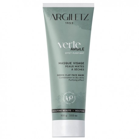 Masque Visage Argile Verte Purifiante 100g - Peaux mixtes et grasses Argiletz