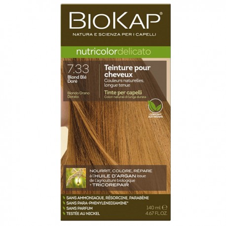 Coloration 7.33 Blond Blé Doré - Delicato Biokap