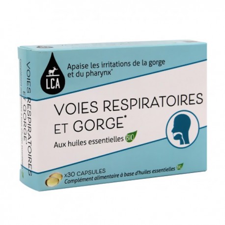 Capsules d'huiles essentielles - Voies respiratoires - complexe d'huiles essentielles pour libérer le nez et respirer normalemen