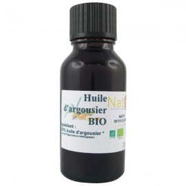 Merveilleuse huile d'argousier (Hippophae Rhamnoides) contenue à la fois dans la pulpe des fruits et aussi dans les pépins. Cett