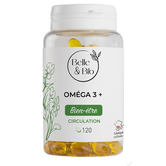 OMÉGA-3 (Acides Gras) 65% - 200 Capsules Belle et Bio