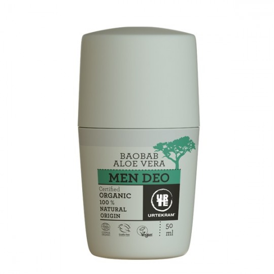 déodorant bio pour homme à aloe vera urtekram baobab