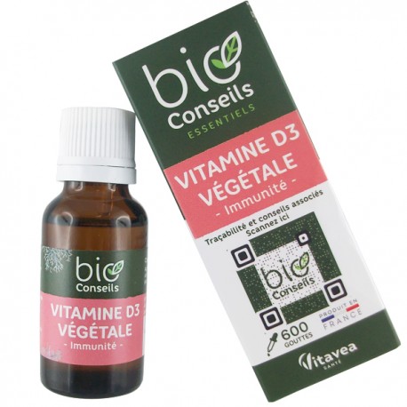 Vitamine D3 Végétale Bio 90 Comprimés – Immunité et Santé osseuse
