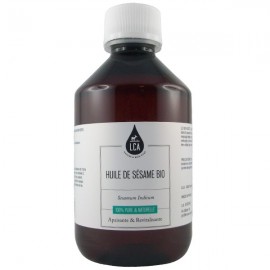 Huile de Sésame Bio 250 ml Pure - Revitalisante - Spécialement pour un usage cosmétique et capillaire grand conditionnement