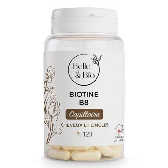 Vitamine B8 Biotine 120 gélules - Cheveux et Ongles