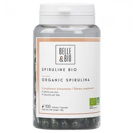 Spiruline Bio 100 Gélules - Vitalité & Soin Capillaire Naturel | Belle et Bio
