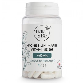 Magnésium Marin et Vitamine B6 120 Gélules - Fatigue et Nervosité
