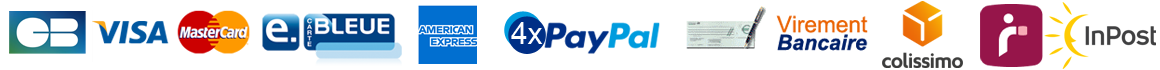Inenuy.fr s'appuie sur des partenaires fiables et professionnels pour la sécurisation des paiements par carte bancaire ou par Paypal mais aussi pour les transports de vos colis avec La Poste, Mondial Relay, Bpost et DPD.
